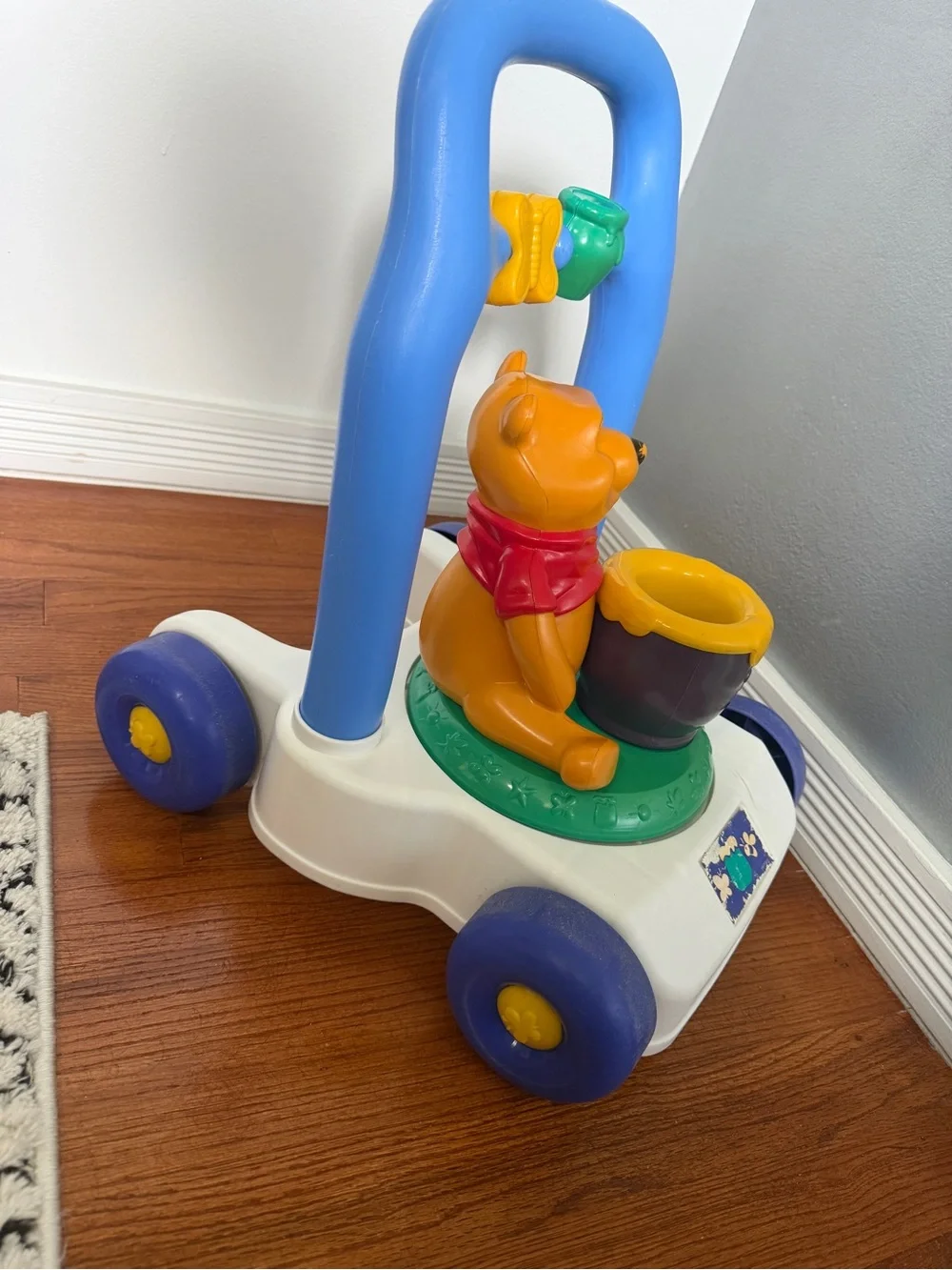 Vintage Disney Winnie the Pooh Push Walker Activity Toy 90’s